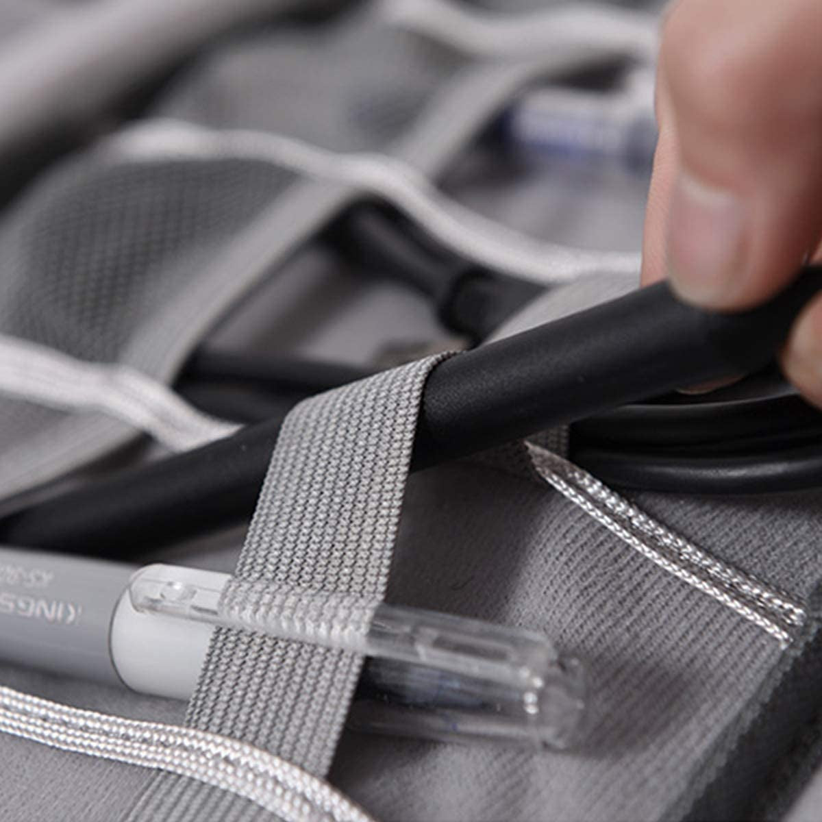 Electronics Organizer, Electronic Accessories Bag Travel Cable Organizer Three-Layer