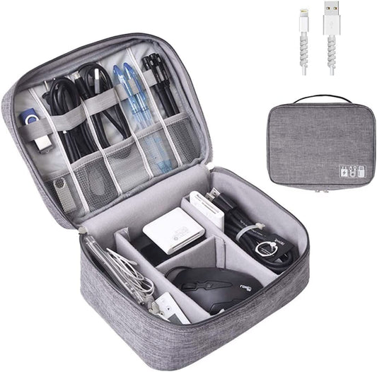 Electronics Organizer, Electronic Accessories Bag Travel Cable Organizer Three-Layer