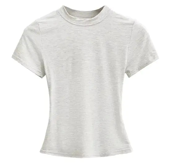 Solid Color Basic Style T-shirt