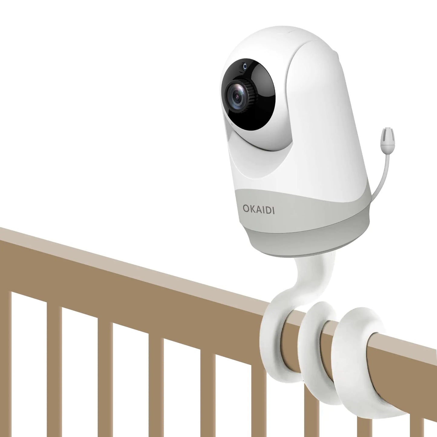 OKAIDI Baby Monitor Mount for OD8052/OD8051/OD8060/OD8050 Universal Baby Camera Holder Baby Monitor Mount Camera Shelf Baby Camera Stand Baby Monitors Holder for Crib Without Tools or Wall Damage