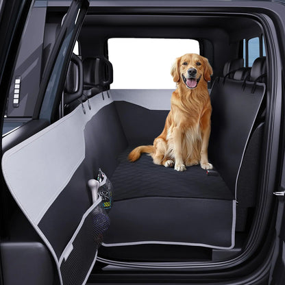 NOBLE DUCK Dog Car Seat Cover for Back Seat Waterproof Scratch Proof Nonslip Car Seat Protector Dog Back Seat Cover for Car Truck and SUV-Large Size