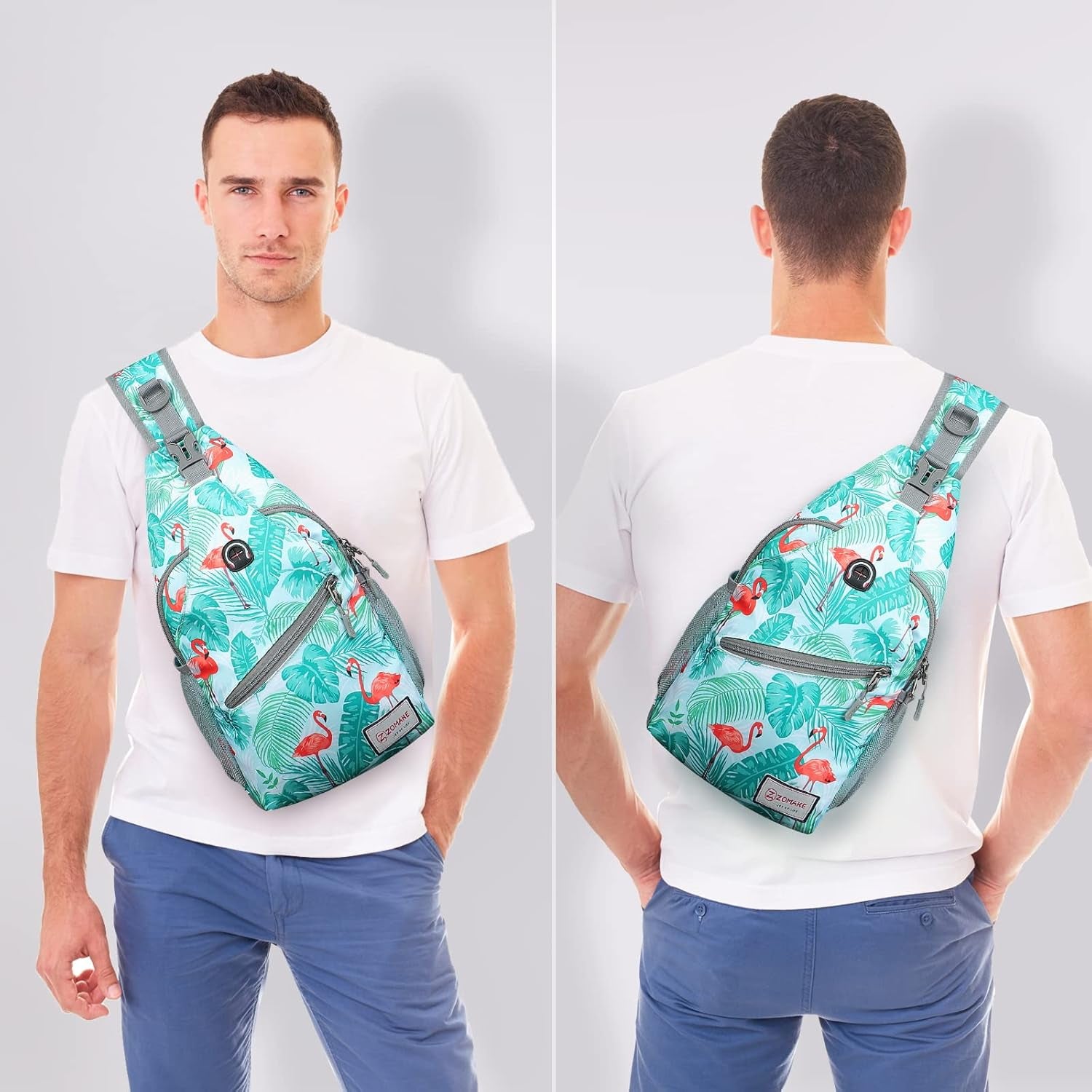 Sling Bag,Small Crossbody Sling Backpack,Water Resistant Shoulder Daypack for Travel,Anti Thief Chest Bag for Hiking