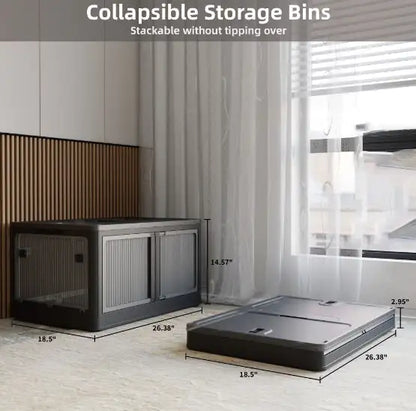 Transparent Stackable Storage Bins