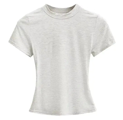 Solid Color Basic Style T-shirt