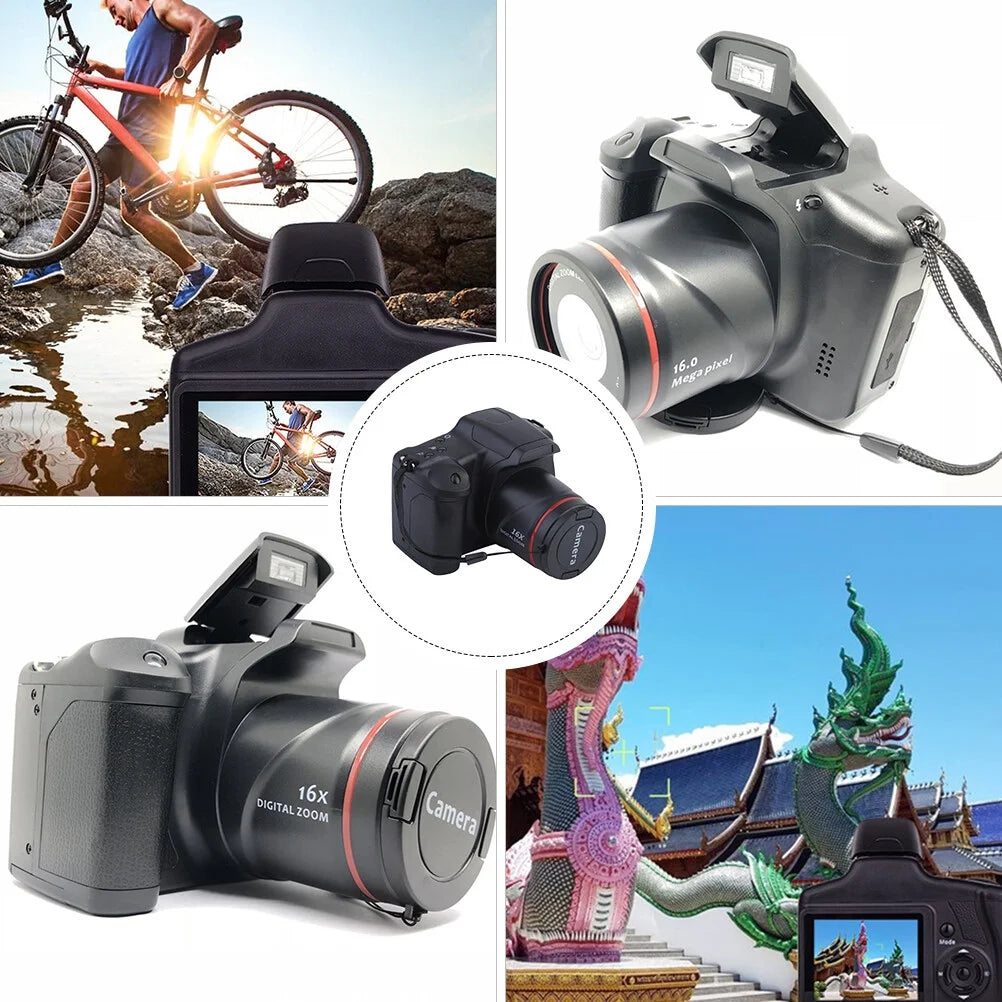Digital Camera Vlogging Camera for Youtube 3 Inch Screen Compact Camera for Beginners Teens Photography-Black