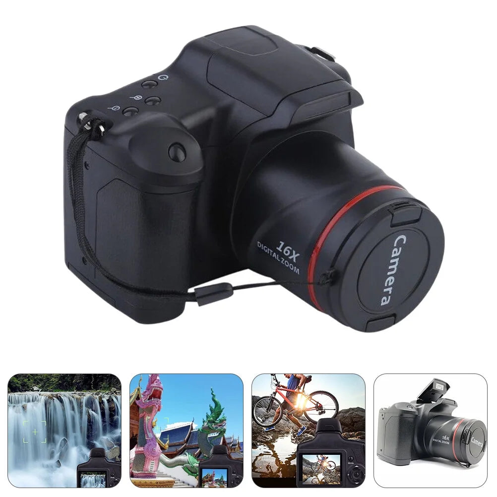 Digital Camera Vlogging Camera for Youtube 3 Inch Screen Compact Camera for Beginners Teens Photography-Black